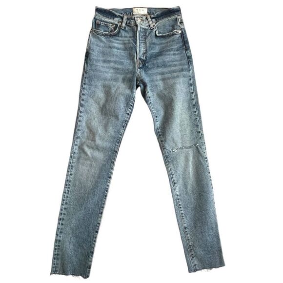 We The Free Stella High Rise Button-fly Raw Hem Sz 26 OB90259 - Picture 2 of 6